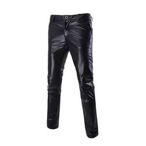 Vente en gros meilleur pantalon de moto en cuir de vachette pour hommes léger décontracté taille haute en cuir véritable dans les conceptions OEM 2025 - Product Image 1