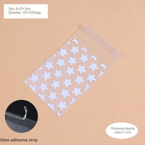 Vietnam Wholesales New Plastic Opp Clear Self Adhesive Biodegradable 8*10+3 Cm Candy Transparent Food Seal <b>Bags</b> - Product Image 2