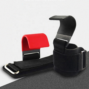 Training Hooks Weight Lifting Grip Hooks Wrist Support Straps <b>Weightlifting</b> Strap Hooks on Sale Now - Product Image 3
