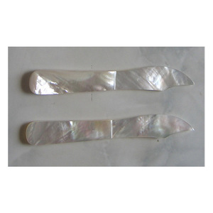 Artisanat en coquillages, brosse à vaisselle en coquillages, bijoux en coquillages, cuillère et fourchette, motif perle blanche naturelle - Product Image 2