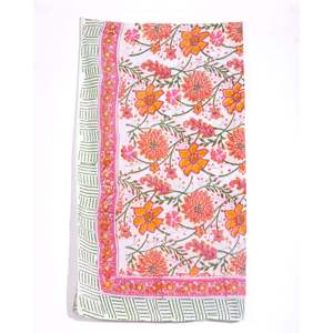 ผ้าซิ่น/ผ้าพันคอพิมพ์ลายสีขาวอำพัน - Product Image 2