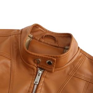 Custom 2024 New Design <b>Women's</b> <b>Real</b> <b>Leather</b> <b>Jacket</b> Breathable with Zipper Inside Pockets Fine Stitching Vintage <b>Leather</b> <b>Jacket</b> - Product Image 5