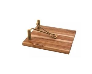 Porte-serviettes en bois de qualité supérieure au design unique avec bâton en métal, boîte en bois de papier de soie profond de forme carrée - Product Image 1