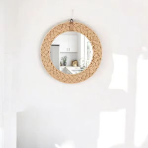 Miroir ovale en nacre, décoration murale en pierre faite à la main, miroir en mosaïque, disponible dans toutes les tailles et tous les styles, décoration murale - Product Image 1