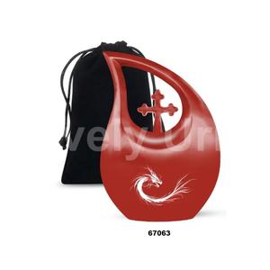 Urna de cremación cruzada de lágrima de alta calidad para adultos para cenizas humanas, urna de dragón de recuerdo con bolsa de terciopelo gratis - Product Image 4