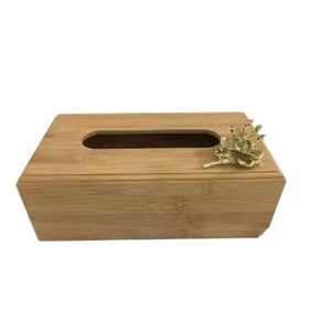 Boîte à mouchoirs la plus vendue, finition naturelle, porte-serviettes en bois pour restaurant, hôtel, boîte à serviettes de table, top tendance - Product Image 1