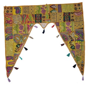 Patchwork Grand Bandarwal Fabriqué À La Main Porte Suspendue Couleurs Vibrantes Unique Décor À La Maison Ethnique Décoration De La Maison, Décor De Fête - Product Image 1