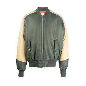 Chaqueta Bomber de Invierno para Hombre de Alta Calidad, Chaqueta de Lona Personalizada al por Mayor con Manga Larga y Cuello Alto, Estilo Hip Hop - Product Image 3