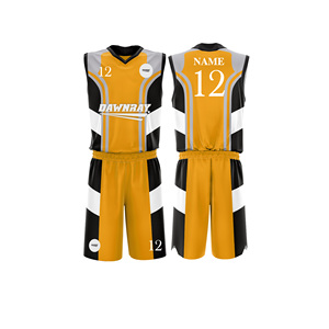 Ensemble d'uniformes de basketball personnalisés par sublimation, jersey et short en polyester respirant à séchage rapide, vêtements de sport d'équipe pour hommes, femmes et jeunes - Product Image 5