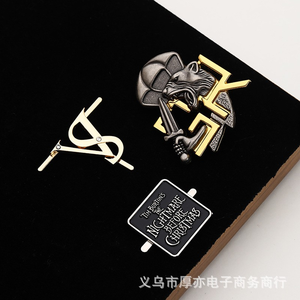 Badge personnalisé en métal plaqué avec logo, à insérer soi-même pour sacs, vêtements, chaussures, chapeaux, articles en cuir, trousses de maquillage - Product Image 3