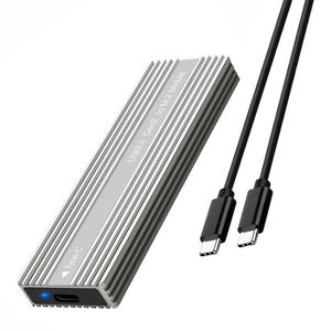 Enclosure <b>SSD</b> <b>M.2</b> NVME to Type C <b>M.2</b> <b>SSD</b> Enclosure Case Aluminum Portable Stock Notebook Case External Memory Support - Product Image 1