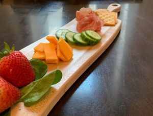 Modern wooden serving board cheese <b>snack</b> platter for food serving breakfast food <b>bar</b> home kitchen decor wedding gifts restaurant - Product Image 2