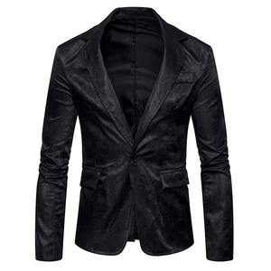 Nouveau Blazers en coton Slim Fit imprimé de style à la mode pour hommes Manteau de haute qualité Party Evénement Show Toute la saison Blazer pour hommes Manteaux pour hommes - Product Image 6
