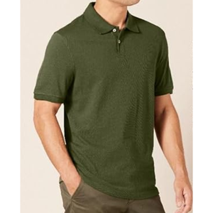 Polo de manga corta para hombre, corte ajustado, de algodón piqué, camiseta clásica con cuello para uso diario y ocasiones informales elegantes - Product Image 2