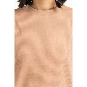 Sudadera de Punto de Corte Regular WM-SWS-WS25-102, Sudadera Informal para Mujer, Suave y Transpirable, 100% Algodón, Bordada, Otoño Invierno, OEM - Product Image 2