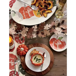 Assiettes en bois de couleur naturelle de qualité supérieure, nouveaux ensembles personnalisés pour les mariages, les événements, les hôtels, les restaurants par Crescent Crafts - Product Image 2