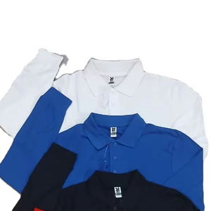 Chemises de golf pour hommes de haute qualité 100% coton respirant, coupe classique, manches longues, 220g, tissu tricoté brodé - Product Image 5