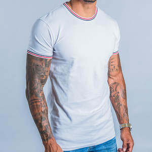 เสื้อยืดฮิปฮอปเฮฟวีเวตแขนสั้นทรงบ็อกซี่ฟิตเสื้อเปล่าสำหรับผู้ชาย - Product Image 5