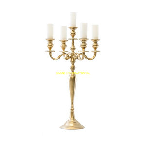 Candelabro de Metal Negro de 5 Brazos, Portavelas Alto y Elegante, Centro de Mesa para Bodas, Banquetes, Eventos, Decoración del Hogar - Product Image 3