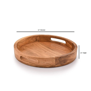 Bandeja de Madera Artesanal, Bandeja Decorativa Asequible para Servir Desayuno, Aperitivos y Uso Doméstico por saniya handicraft - Product Image 2