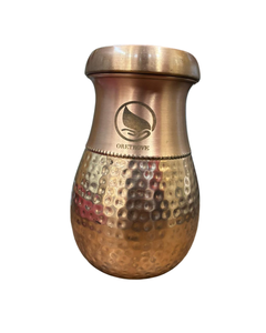 Bedjar en cuivre traditionnel classique du Rajasthan, portable, avec couvercle, écologique, pour usage domestique - Product Image 3