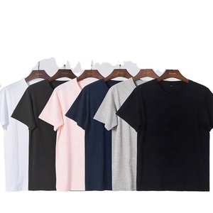 Peso pesado 230G 100% algodón Camiseta de manga corta con cuello redondo de alta calidad para hombres - Product Image 1