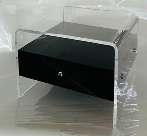 Gabinete de almacenamiento de cabecera flotante plegable moderno, muebles de plástico acrílico para el hogar para dormitorio o baño para apartamento - Product Image 2