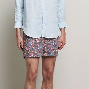 Shorts de volley-ball de plage décontractés pour hommes, motif uni, en polyester non tissé, imprimé par sublimation numérique à 100 %, taille mi-haute - Product Image 2