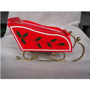 Trineo navideño de metal y madera, cesta de trineo para mesa, decoración navideña para el hogar, decoración interior y exterior - Product Image 1