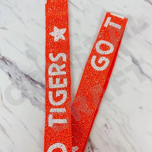 Correas personalizadas para bolso de cuentas de semillas de oro blanco, correa para monedero con múltiples cuentas de estrella, accesorios de moda para bolsos - Product Image 4