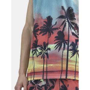 เสื้อยืดพิมพ์ลายตัวอักษร Sunshine Vibes ของผู้หญิงเสื้อกล้ามลายกราฟิกแขนกุดสำหรับใส่ออกกำลังกายฤดูร้อน - Product Image 5