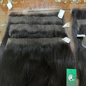 Cheveux humains de qualité supérieure pour femmes noires 150% cheveux brésiliens de densité, fermeture frontale en dentelle suisse transparente HD - Product Image 1