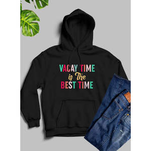 Sudadera con Capucha Estampada 'Vacay Time Is the Best Time', Transpirable - Product Image 1