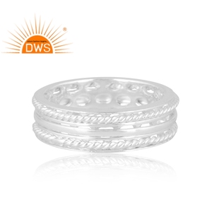 แหวนเงินแท้ 925 ดีไซน์ใหม่ แหวนวงเรียบ งานสั่งทำ เครื่องประดับสำหรับผู้หญิง ของขวัญสำหรับเธอ ผู้ผลิตเครื่องประดับชั้นดี - Product Image 3