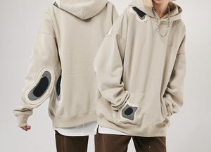 Sudadera con capucha Vintage personalizada de alta moda para hombre, Jersey desgastado con bordado de calidad Premium, Sudadera con capucha, ropa informal para hombre - Product Image 2