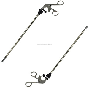 Pinza de agarre giratoria laparoscópica con mango de trinquete manual de acero inoxidable CE ISO13485 para cirugía de precisión - Product Image 6