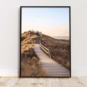 Impresión artística de la ruta de la playa DIN A4 - Product Image 2