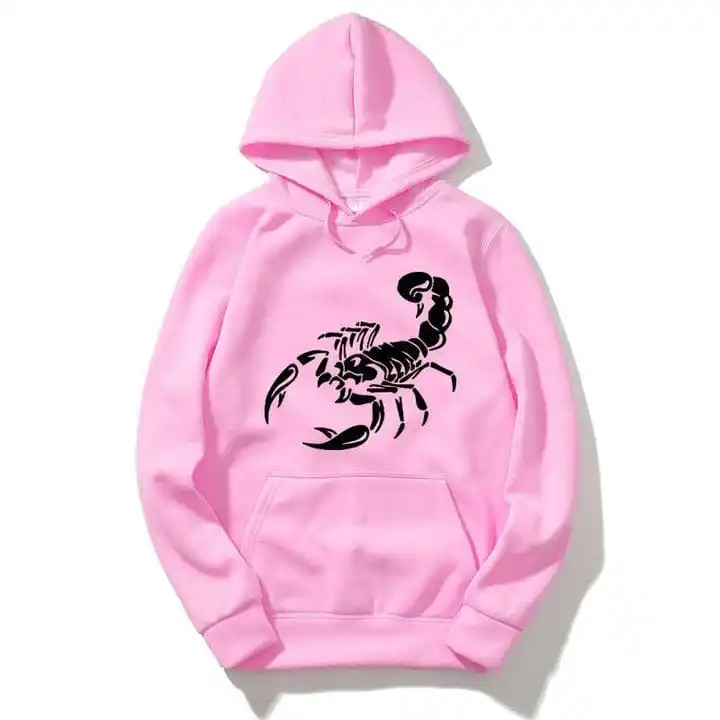 New Arrivals Sweatshirt Custom Print Pink Hoodies Men Hoodies Bulk Quantity Solid Color Hooded With Pocket Hoodie Men's Clothing