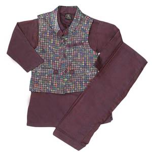 Traje de chaleco para niño - Morado oscuro - Product Image 1