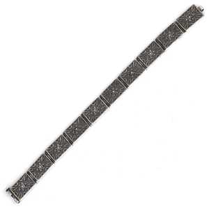 925 Sterling Silver <b>Daisy</b> Flower Motif Bracelet for <b>Gift</b> Occasions - Product Image 2