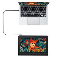 Tablette de dessin Artist Ultra 16 AMOLED 10 points tactiles 15,6 pouces + double stylet 8192 niveaux de pression + télécommande K05, entièrement laminée, anti-reflet