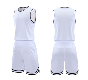 Camiseta de baloncesto con logotipo personalizado de poliéster para hombre, camiseta de baloncesto en blanco para mujer, camiseta sin mangas blanca, conjuntos de uniformes deportivos de secado rápido al por mayor - Product Image 1