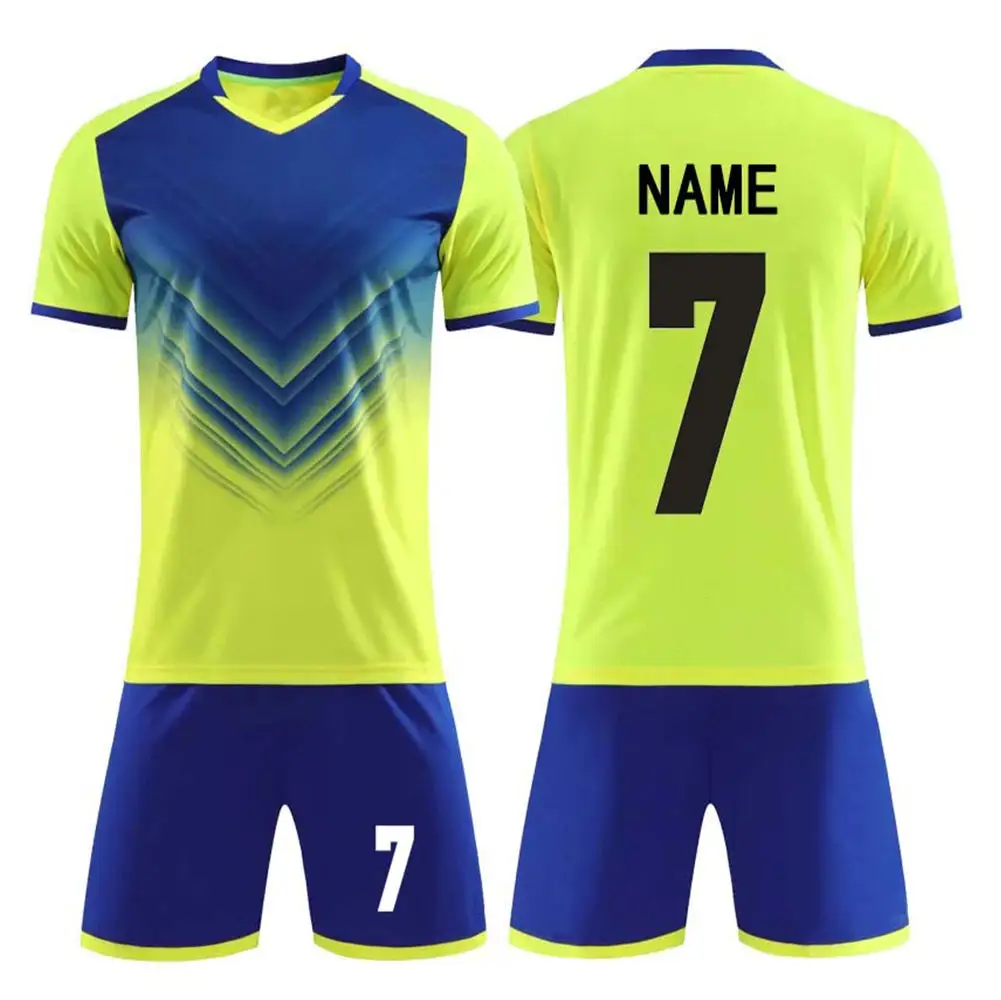 OEM service New Design Team Manufacture Soccer Jersey Sets Top High Quality low price Soccer uniform