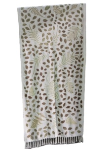 Hijab en coton 100% Ecoprint, motif à pois, vêtements durables d'été, taille et couleur personnalisables, transfert thermique longue durée - Product Image 3