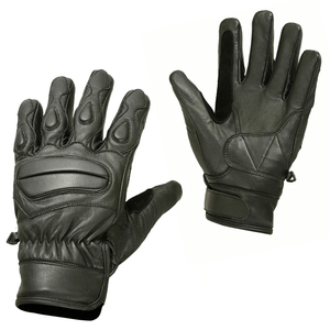 Unisex New Motorcycle Auto Racing Winter Gloves Custom Team Name Genuine Leather Motorbike & Bike Riding Wear Black Color - Product Image 1