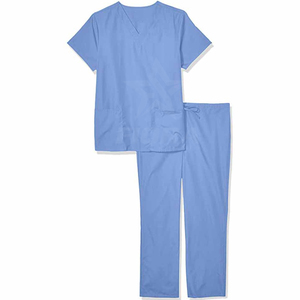 Customized OEM Cotton Polyester Men's Hospital <b>Scrubs</b> Uniform Set Medical Nurse Work Uniform Hot Sale Includes <b>Scrub</b> <b>Tops</b> Pants - Product Image 1