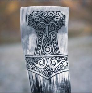 Corne à boire religieuse polie 100% de qualité supérieure Capacité de 300 à 400ml Style animal sculpté à la main Logo personnalisé Écologique Naturel - Product Image 2