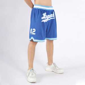 Dernier modèle de short de basket-ball personnalisé blanc royal-bleu clair authentique Short de course de haute qualité pour hommes et femmes - Product Image 2