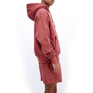 Conjuntos de Sudadera y Pantalones Cortos de Diseño Moderno, Logotipo Personalizado, Ligeros, Casuales, 100% Algodón, Ropa Urbana, Estampado Sólido, Tallas Grandes para Otoño - Product Image 4