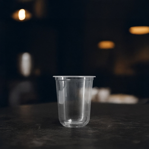 Tasses en plastique jetables transparentes Quang Quan 12oz à 24oz PP à paroi unique pour boissons chaudes/froides lait thé jus café - Product Image 5